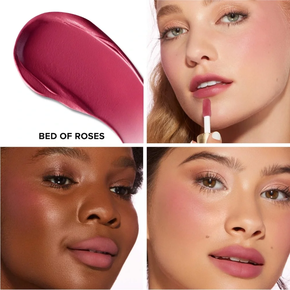 Too Faced 💅 Cloud Crush Whipped Lip & Cheek Blush in Bed of Roses NWOB